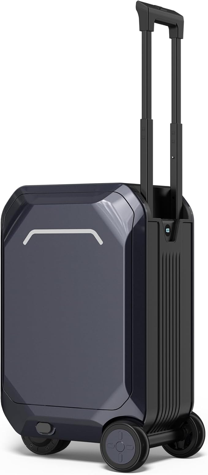 AOTOS Rideable Electric Luggage – 22" App-Controlled Ride-On Carry-On with Inline Skate Wheels, TSA-Approved Hardshell, Zipperless Design (22x14x9 Inches)