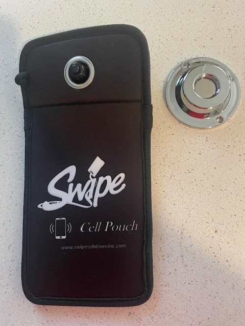 Parent Bundle Swipe Locking Cell Phone Pouch with Home Pouch UNLOCKER, Neoprene Material, Hidden Lock Pin Design, Black