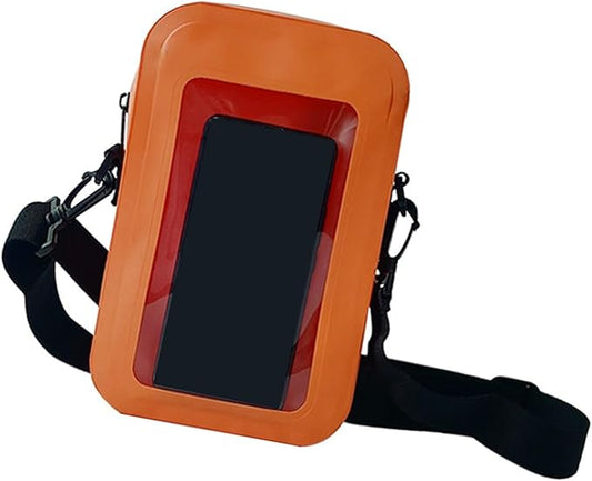HUJIUTUO Waterproof Phone Pouches for Outdoor Activities Touch Screens Phones Dry Bag with Adjustable Strap for Most Smartphones