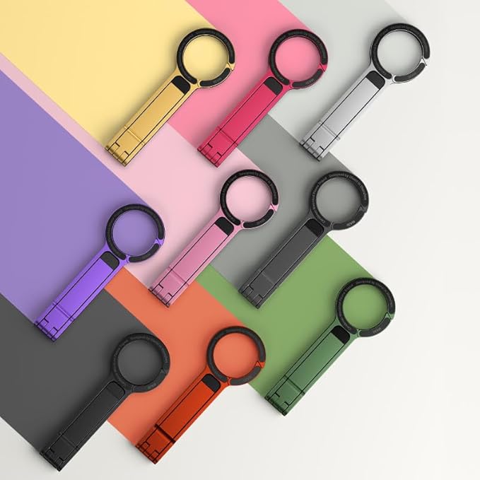 ULANZI MA30 Magnetic Phone Tripod Stand for iPhone - Aluminium Maglock Smartphone Mini Tripod Pocket Cell Phone Stand Strong Magnet Quick Mount Compatible with iPhone 17 16 15 14 13 12 Series, Pink