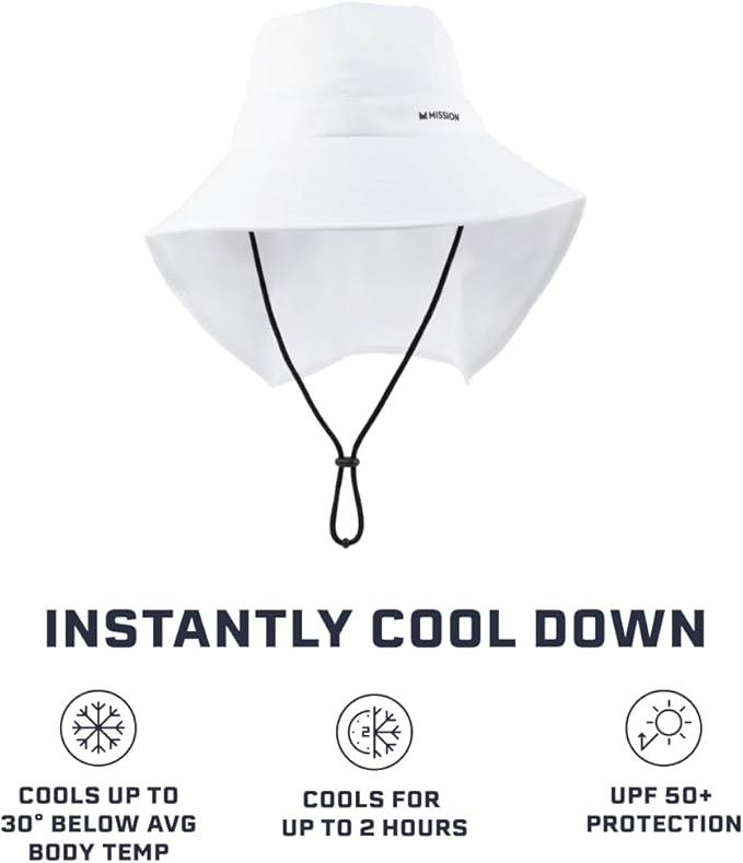 Cooling Sun Defender Sun Hat, UPF 50 UV Protection for Men Women, Wide Brim Outdoor Hat for Hiking, Fishing, Beach, Gardening