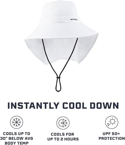 Cooling Sun Defender Sun Hat, UPF 50 UV Protection for Men Women, Wide Brim Outdoor Hat for Hiking, Fishing, Beach, Gardening