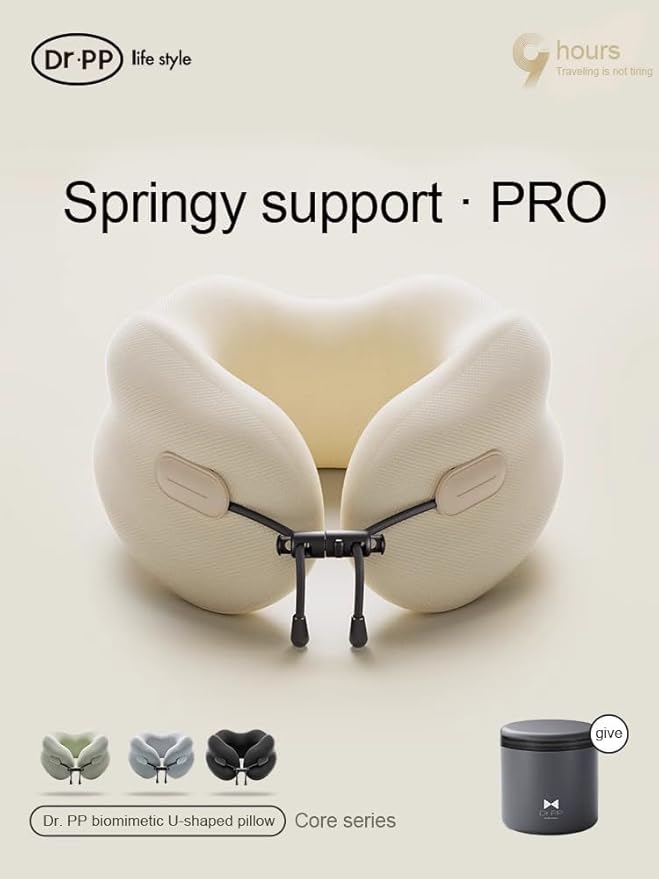 Ultra-Soft Travel Neck Pillow, Ergonomic Design with Contoured Shape, Breathable Fabric,Internal Structure，Travel Blanket Airplane Compact with Bag，Airplane Essentials (English Blue)