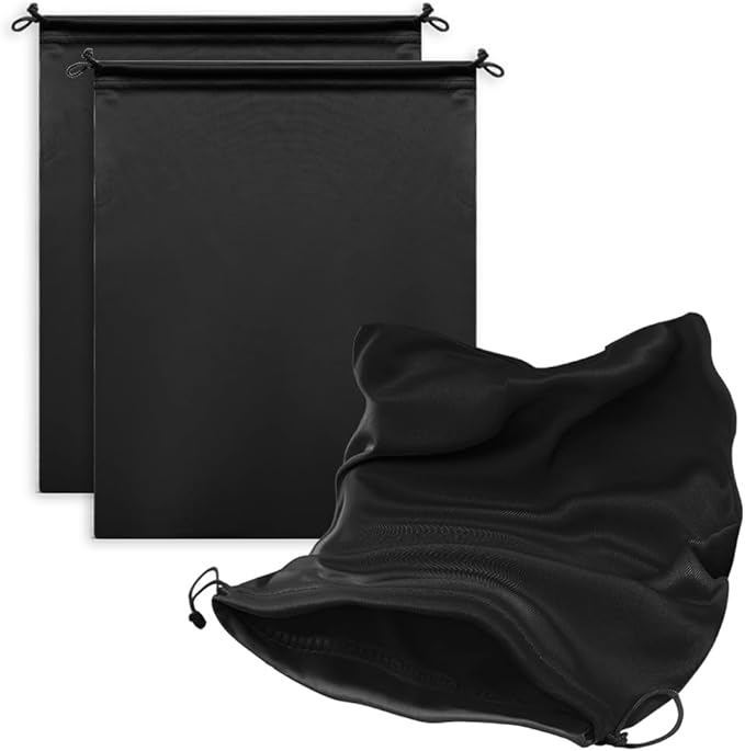 Microfiber Drawstring Bags, Multi-Size Soft Protective Pouches for Shoes, Ski Goggles, Sunglasses, Handbags & Camera Lenses
