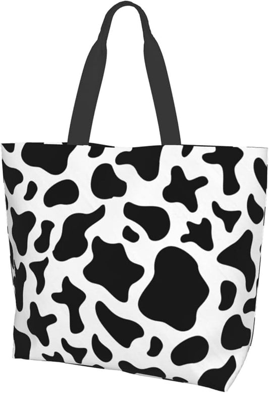 Large Tote Bag for Women Portable Beach Bag Reusable Grocery Bags Funny Gift Bag for Shopping Gym Travel