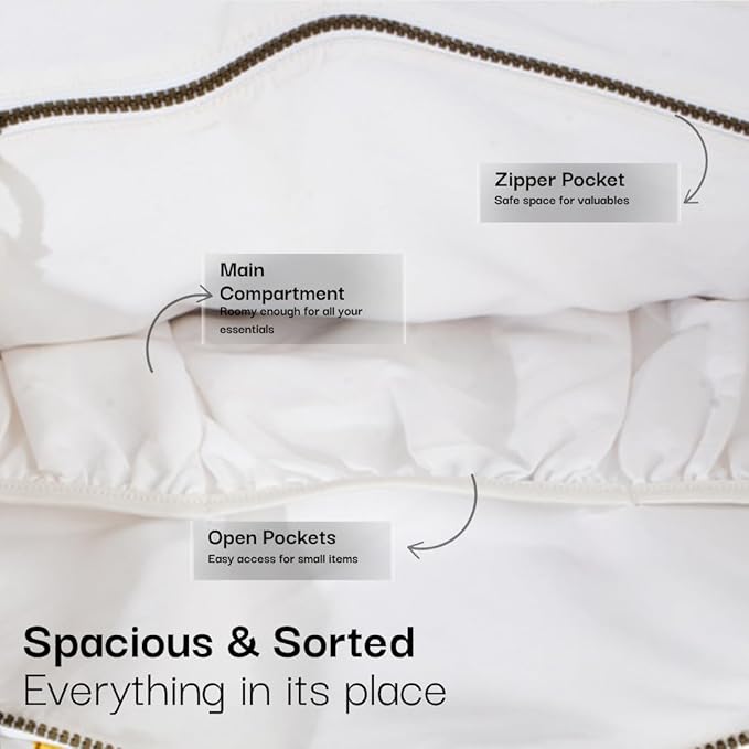 Salt Earth Large Beach Bag for Women, Extra Large Travel Tote With Pockets, Weekender Tote Bag For Women, Oversized Carry