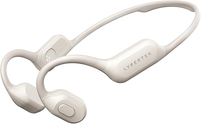 LYPERTEK Bone Conduction Bluetooth Headphones,Open Ear Wireless Bluetooth Sport Headphones,32GB MP3 Player Workout Earphones for Running, IP68 Waterproof Underwater Earbud for Swimming, S30-Beige