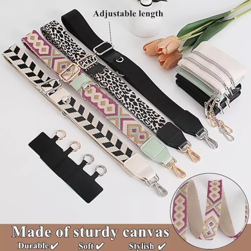 Crossbody Body Phone Holder for Women, New Phone Strap with Zippered Pouch, Adjustable Crossbody Strap (Pink)