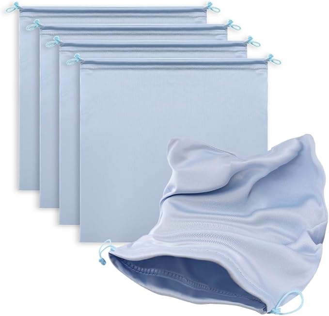 Microfiber Drawstring Bags, Multi-Size Soft Protective Pouches for Shoes, Ski Goggles, Sunglasses, Handbags & Camera Lenses