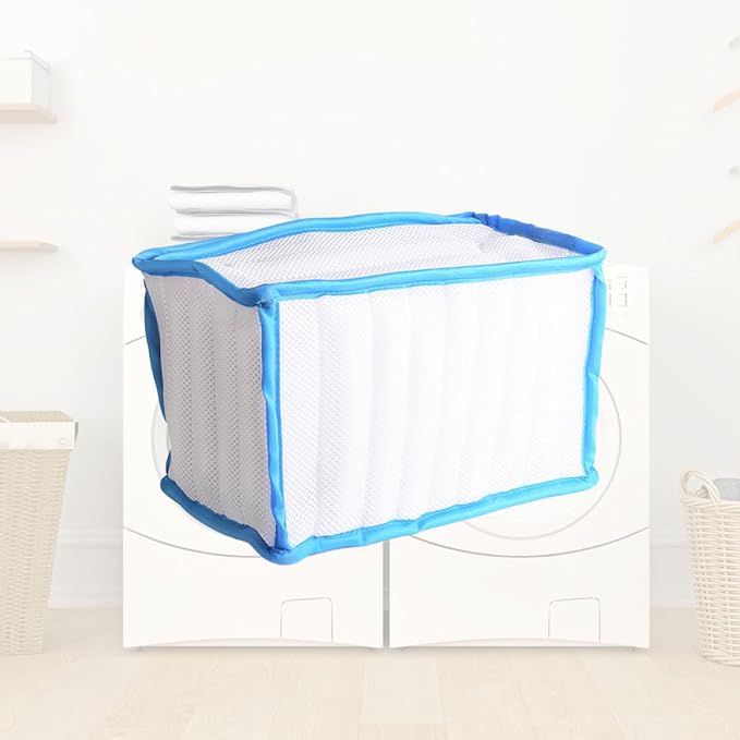 Mesh Shoes Wash Bag Thickened Sandwich Mesh Laundry Bag for Washing Machine with Anti-Deformation Design