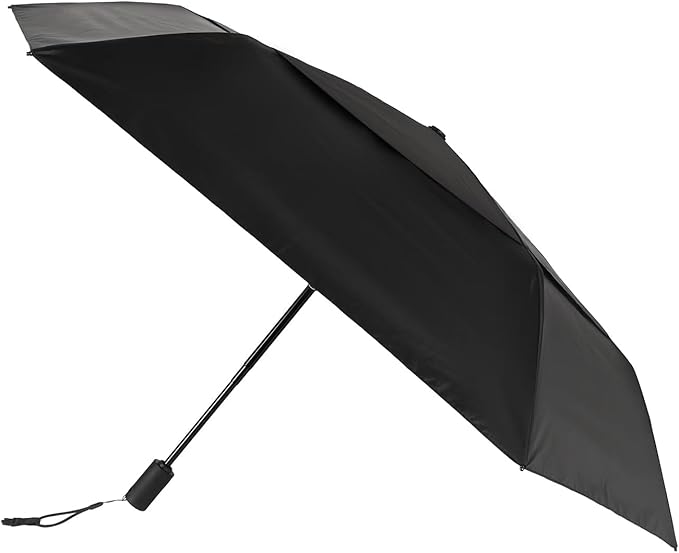 Outdoor Sun Automatic Folding Safe Shaft Umbrella - Repel Double Layered Windproof Travel Compact Umbrella for Rain