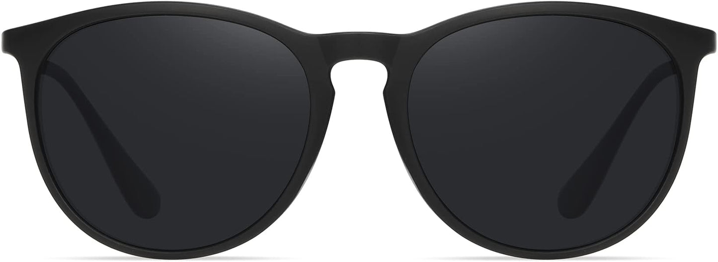 Retro sunglasses womens 2024 trendy round classic glasses