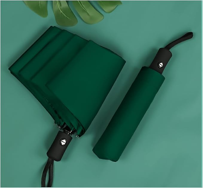 SIEPASA Windproof Travel Compact Umbrella-Automatic Umbrellas for Rain-Compact Folding Umbrella, Travel Umbrella Compact, Small Portable Windproof Umbrellas for Men Women Teenage. (Green)