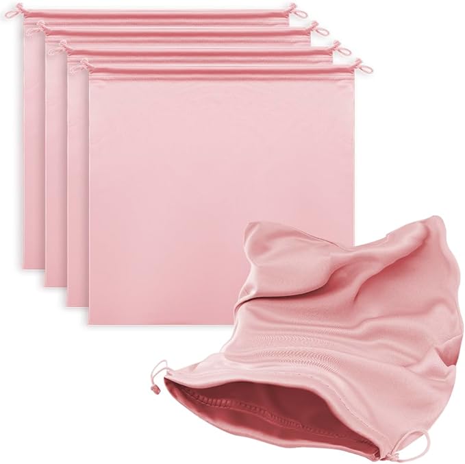 Microfiber Drawstring Bags, Multi-Size Soft Protective Pouches for Shoes, Ski Goggles, Sunglasses, Handbags & Camera Lenses