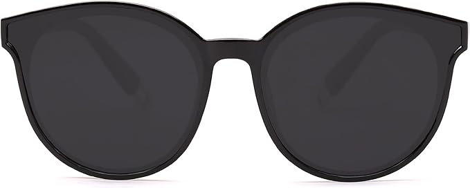 SOJOS Fashion Round Sunglasses for Women Men Oversized Vintage Shades SJ2057