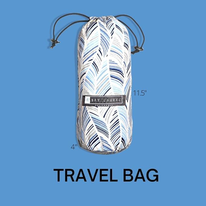 BAY LAUREL Turkish Beach Towel with Travel Bag 39 x 71 Quick Dry Sand Free Lightweight Large Oversized Towels Light - Pack of 4 (Pack of 4 - Aqua with Blue Floral Bag)