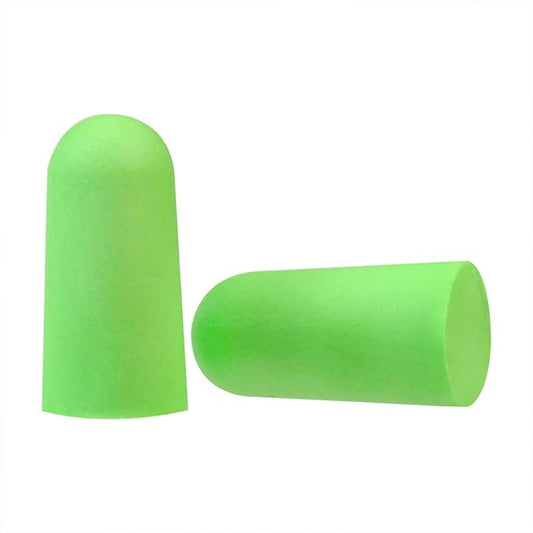 Fan Wu Soft Foam Earplugs 50 Pair,32dB Highest NRR for Noise Reduction,Safety Hearing Protection Ear Plugs for Eliminate The Noise,Contoured for Comfort Slow Rebound,Tapón para el oído (GREEN, NORMAL)