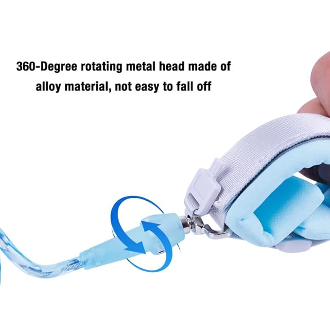 PandaEar Toddler Safety Harnesses & Leashes with Safety Wristband Rope for Babies Toddlers Child Kids