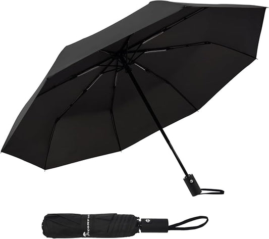 SY COMPACT Umbrella Automatic Travel Waterproof Light Folding Umbrellas Easy Carry for Women and Men
