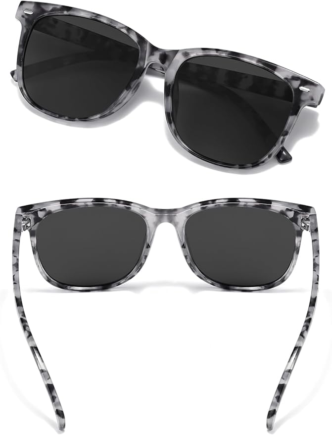 Wzerry Sunglasses for Women Polarized, Sun Glasses Vintage Style Trendy Round UV400 Protection Lens