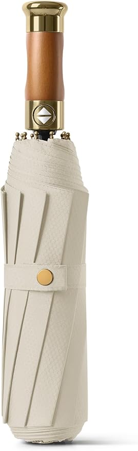 Rain Cats Large Umbrella 45 Inch diameter Umbrellas for rain Strong10 Ribs Fiberglass Windproof big Compact Automatic portable Folding Travel/Thick Fabric/Wood handle