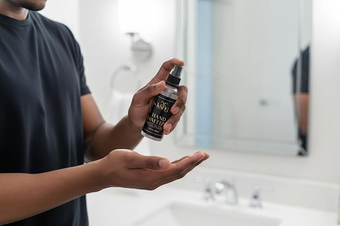 KXNG Cosmetics Travel Size Hand Sanitizer Spray (Pack of 3) | Scented Pocket-Size Mini Hand Sanitizer Spray for On-the-Go Hygiene | Lightweight, Quick-Dry Formula for Everyday Protection | 2oz Each