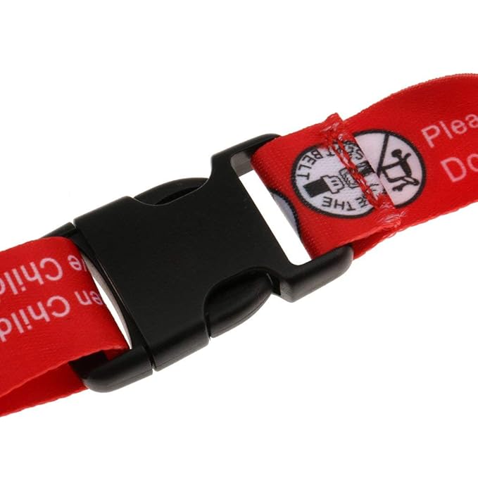 Hooshing 2PCS Kids Baby Safety Seat Belt Adjustable Supermarket Shopping Cart Belt Chair Seat Belts Red