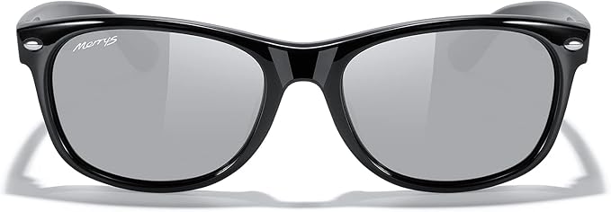 MERRY'S Polarized Unisex Shades Sunglasses for Men and Women Vintage Polarized Sun Glasses Mirror Lens