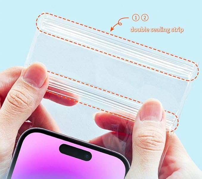 1PCS Waterproof Phone Case - Universal Fit for iPhone 14/13/12 & Android Phones - Submersible Up to 100ft for Kayaking, Fishing, Rain,etc.(Black/White/Pink) (Pink)