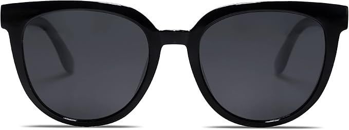 SOJOS Trendy Cat Eye Round Polarized Sunglasses for Women Fashion UV Protection Sunnies Sunglasses SJ2175