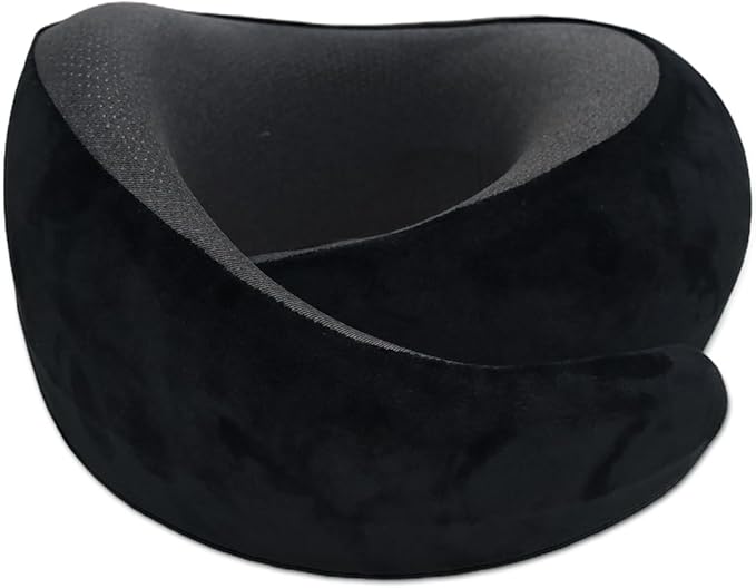 Snail Flexible Neck Pillow, Airplane Travel Pillow, Premium Memory Foam Travel Pillow, 360° Ergonomic Design, Asymmetrical Sides, Suitable for Office, Automotive, Washable Pillowcase