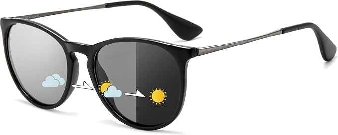 SUNGAIT Premium Vintage Round Sunglasses for Women Men Classic Retro Trendy Style