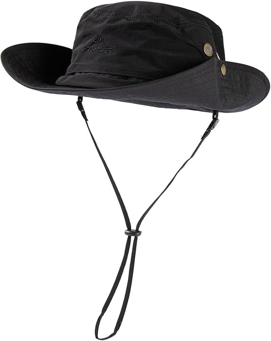 Oversize XL XXL Large Wide Brim Waterproof UPF 50+ Bucket Sun Summer Travel Fishing Hiking Fisherman Hat Detachable Chin