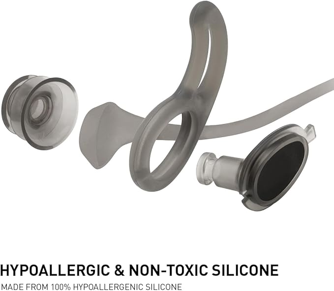 ADV. Eartune Aqua U Ear Plugs for Swimming – Waterproof Silicone Swimmers Ear Plugs for Adults, Men & Women, Universal Fit with Lanyard, Blocks Water but Lets Sound in, Ideal for Pool and Surfing