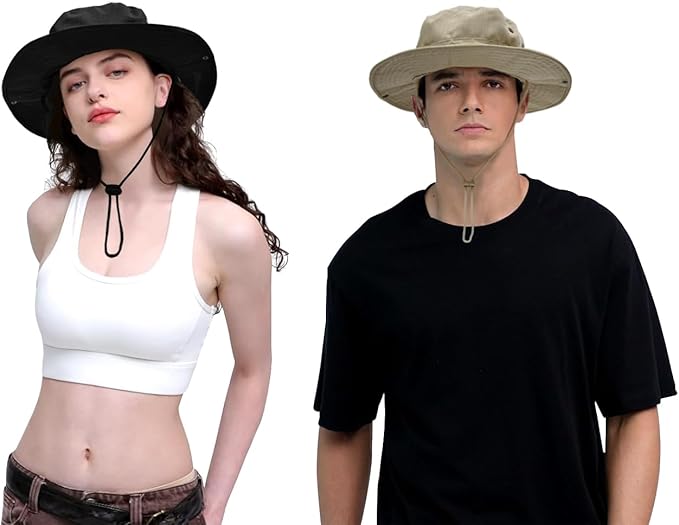 Sun Hats for Men Women Bucket Hat UPF 50+ Boonie Hat Foldable UV Protection Hiking Beach Fishing Summer Safari