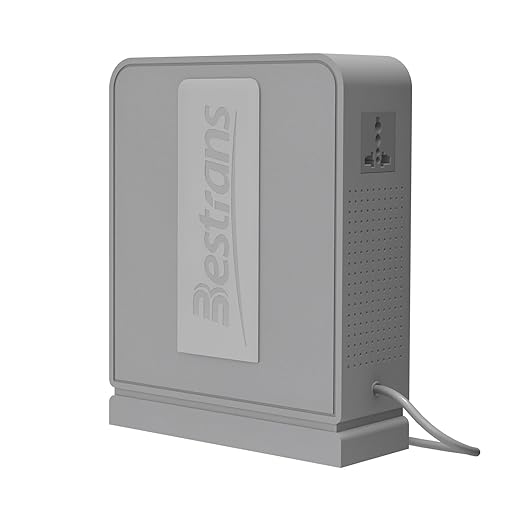 3000W Step Up Transformer 110v to 220v Converter, Heavy Duty Voltage Converter 110v to 220v with Dual Outlets, Overload Protection & Ultra-Quiet Design for Home Appliances, Light Grey