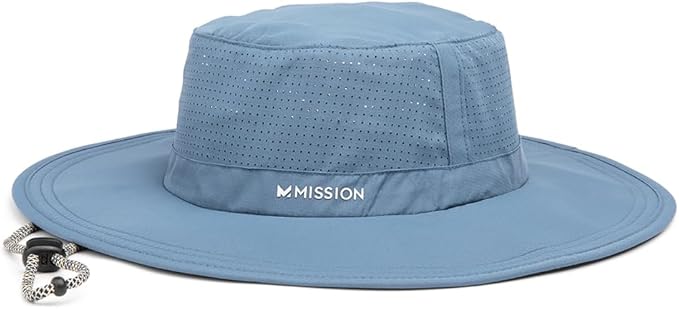 MISSION Cooling UPF Boonie Hat - Unisex Sun Hat for Hiking, Beach & Fishing - Sweat & Water Activated Technology