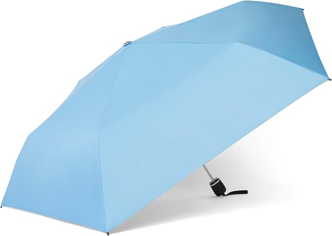 ShedRain Super-Slim Compact Travel Umbrella – Auto Open & Close Sun Protection Design, Lightweight Portable Wind-Resistant Model with UPF 50+ UV Block, 42" Arc & 10.5" Folded Size
