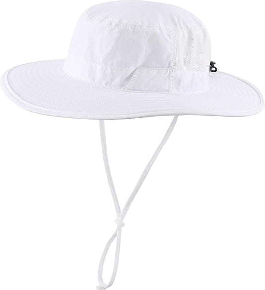 Connectyle Men's Sun Hat UPF 50+ Wide Brim Bucket Hats for Fishing Hiking Gardening Adjustable Boonie Hat Outdoor Safari Hats