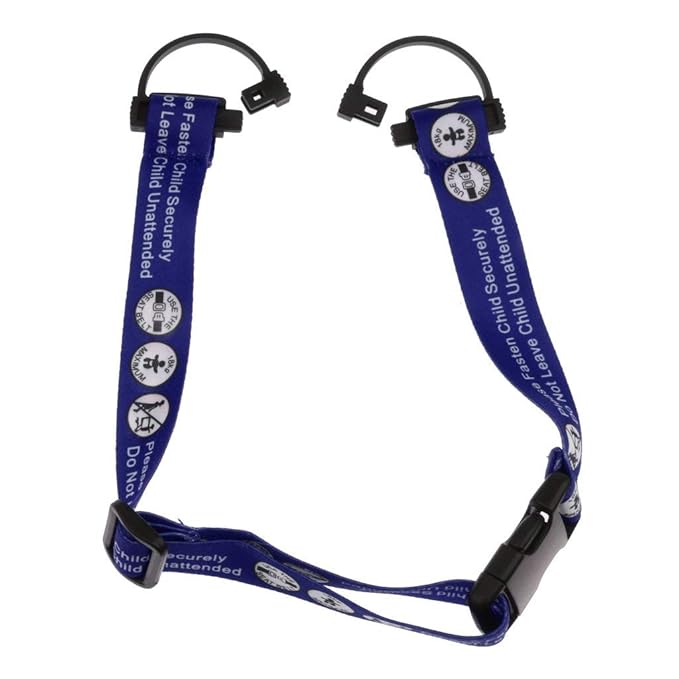 Hooshing Baby Kids Safety Seat Belt Adjustable Supermarket Shopping Cart Belt Chair Seat Belts Blue