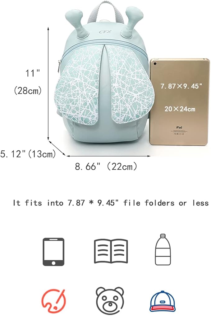 CFX Toddler Backpack With Safety Handle and Leash, Outing Preschool, Firefly