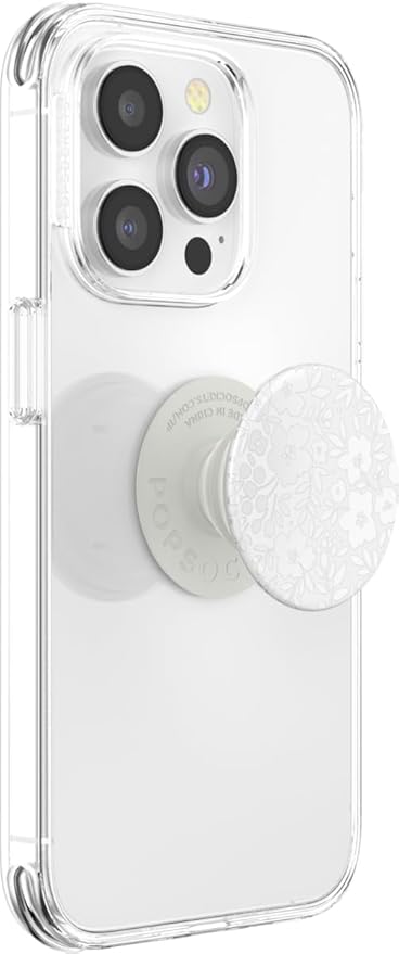 PopSockets Phone Grip with Expanding Kickstand, Adhesive Grip, Cute PopSockets - Blanc Fresh