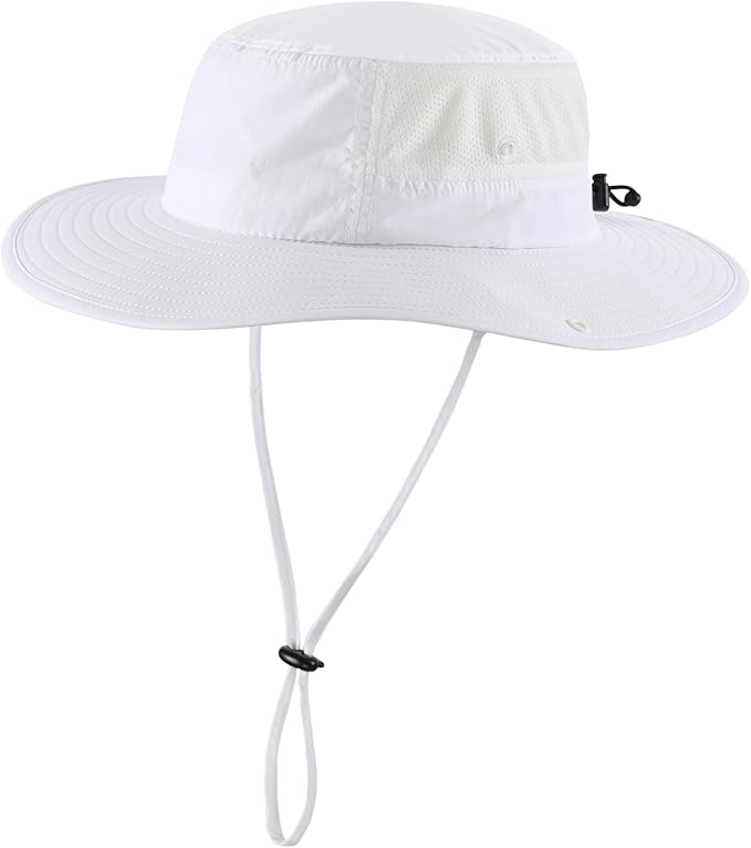 Home Prefer UPF50+ Mens Sun Hat Wide Brim Womens UV Protection Beach Bucket Hat for Fishing Hiking Snap Up Cowboy Hat