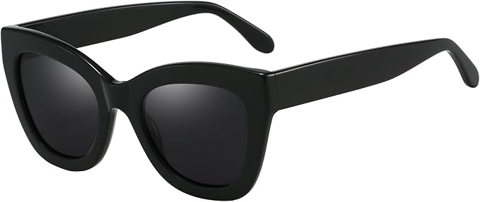 ZENOTTIC Retro Polarized Sunglasses Women - Oversized Cat Eye Trendy Glasses UV Protection - for Beach,Hiking,Party ZS6243