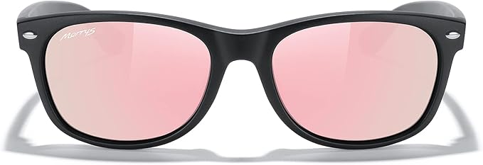 MERRY'S Polarized Unisex Shades Sunglasses for Men and Women Vintage Polarized Sun Glasses Mirror Lens