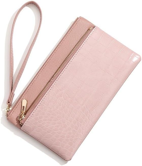 Genuine Leather Wristlet Clutch Purse for Women with RFID Blocking Small Crossbody Bag Shoulder Handbag Ideal Gift for Women