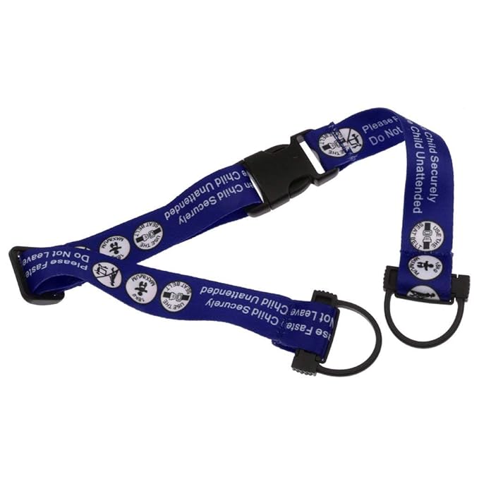 Hooshing Baby Kids Safety Seat Belt Adjustable Supermarket Shopping Cart Belt Chair Seat Belts Blue