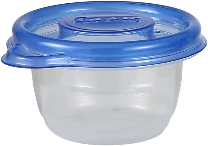 Glad GladWare Mini Round Food Storage Containers - Small Meal Container Holds up to 4 Ounces of Food - Lock Tight Seal, 8 Count