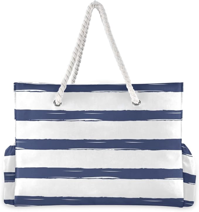 senya Large Beach Shoulder Bags Canvas Tote Water Resistant for Gym Travel Daily