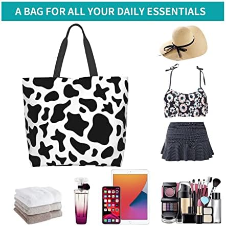 Large Tote Bag for Women Portable Beach Bag Reusable Grocery Bags Funny Gift Bag for Shopping Gym Travel